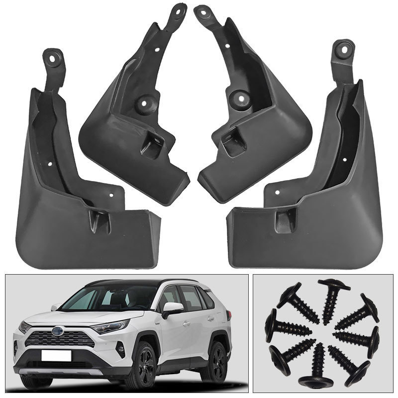 Custom Car Fenders For RAV4 2019-2022 Splash Guards Mudflap Fender Flares Car Accessories