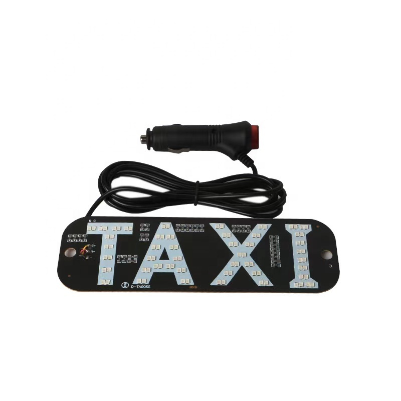 12V led sign for taxi car lamp USB plug an play