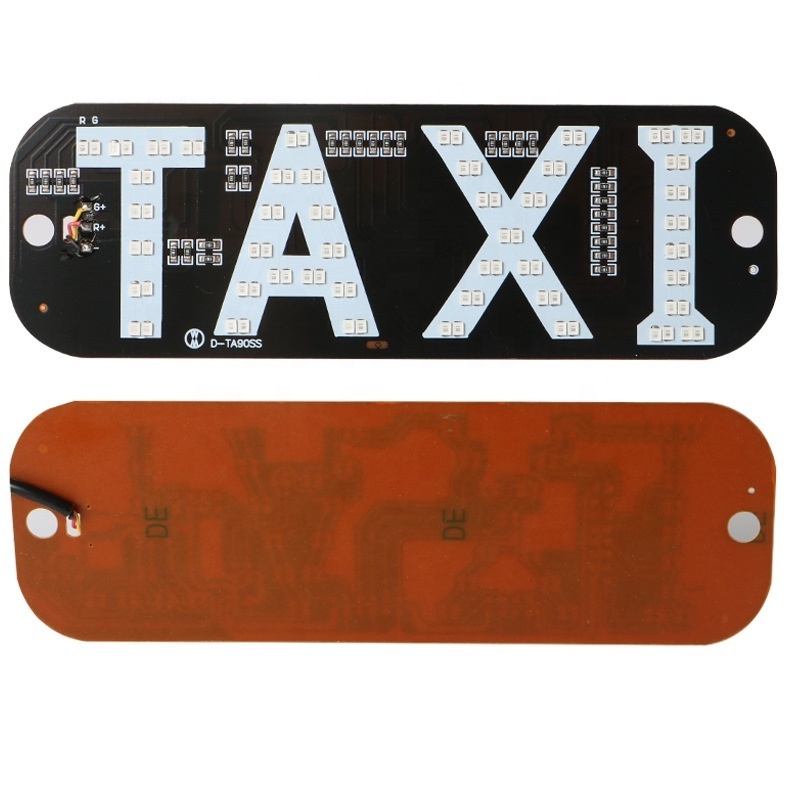 12V led sign for taxi car lamp USB plug an play