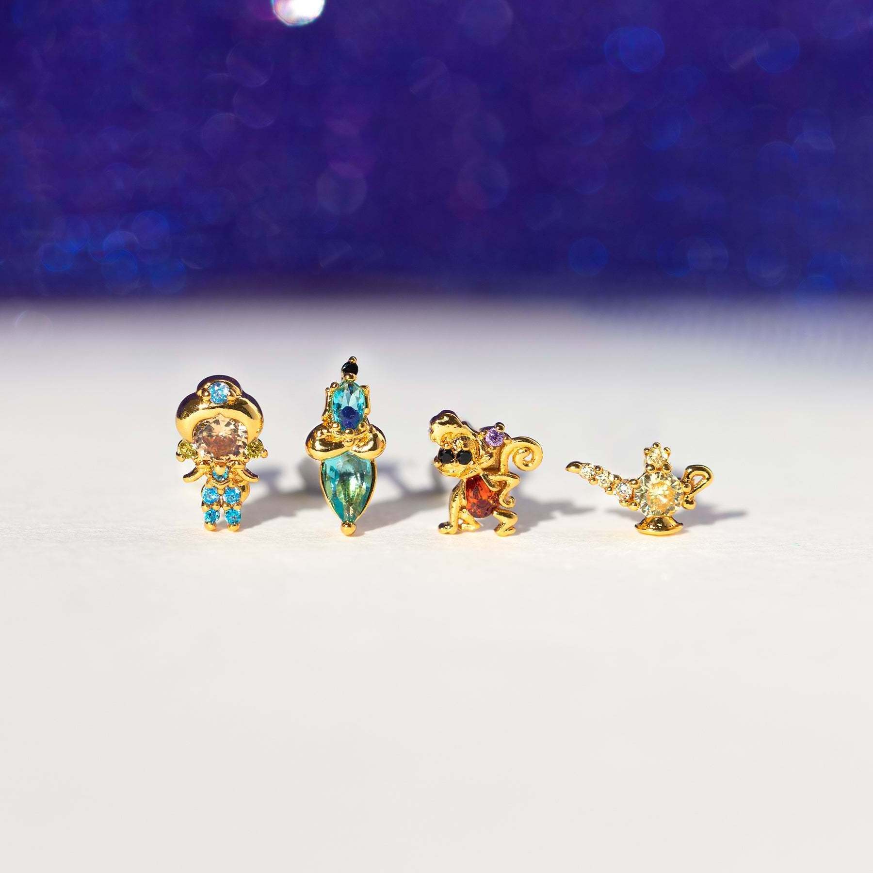 Wholesale Popular Cute Anime Cartoon Princess Kawaii Animal Earrings Set Halloween Jewelry