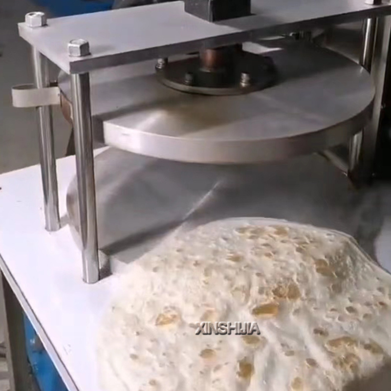 Commercial electric cooked round sheet crepe taco roti corn mexican tortilla chapait crepe press machine