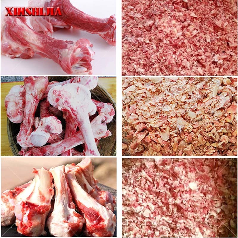 Industrial poultry sheep cattle beef cow pig chicken duck meat animal bone crusher shredder grinder machine