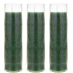 High Quality Religious Candles/Votive Candles Round Pillar Glass Jar Church Candles In Stock Wholesale