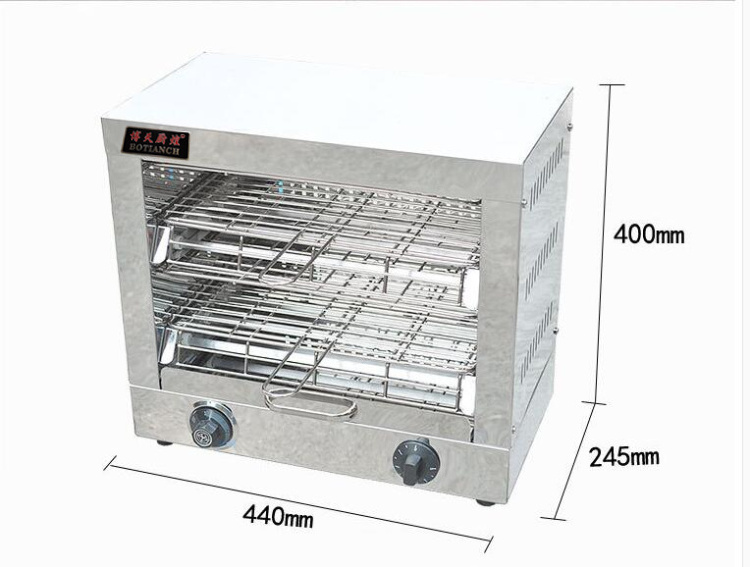 Electric Salamander Rotisserie Oven Chicken Making Machine  display keeping food warm oven machine heating holding Cabinet