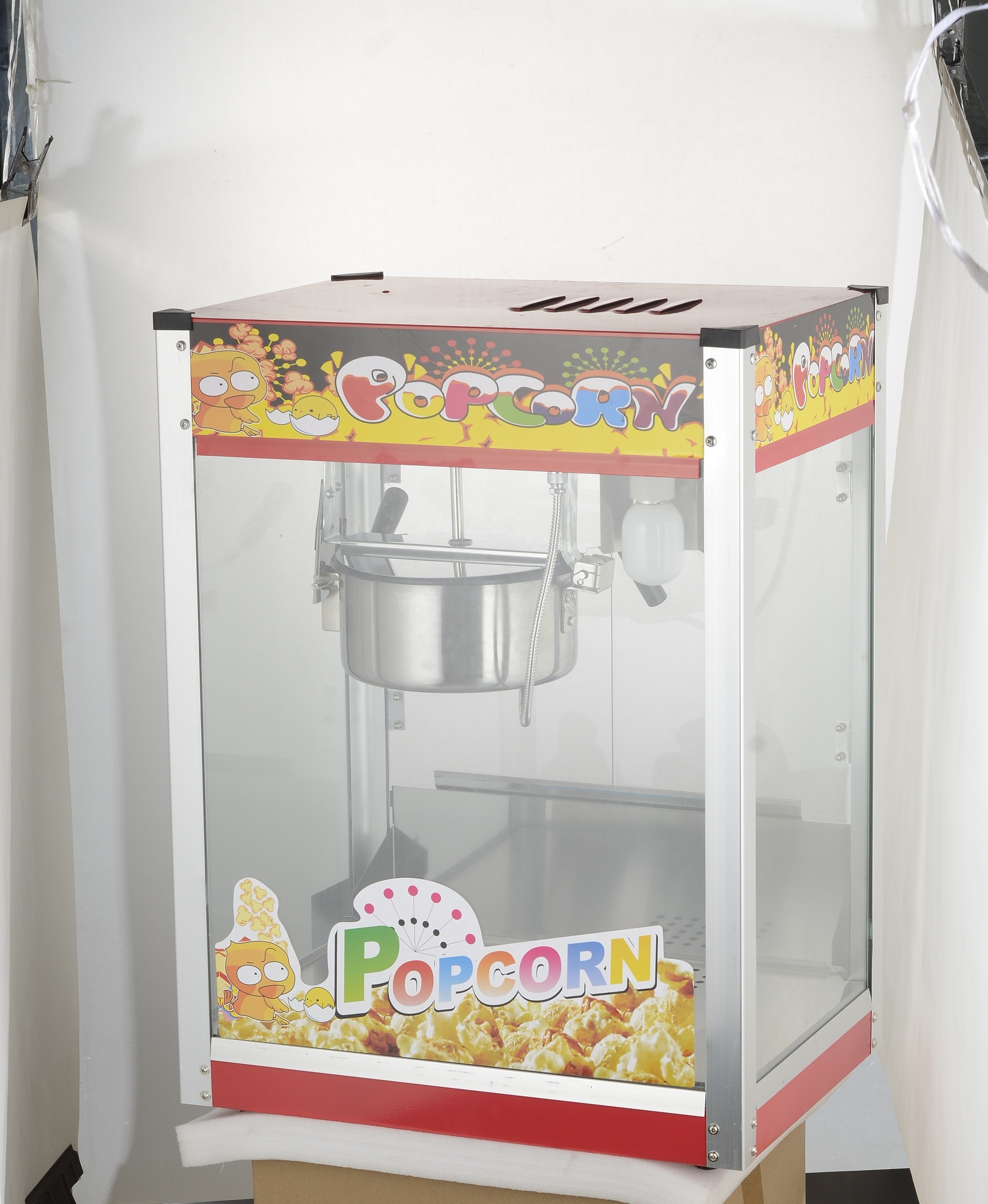 Commercial Industriel Caramel Popcorn Making Machine Automatic Electric Popcorn Machine With Wheels For Kitchen