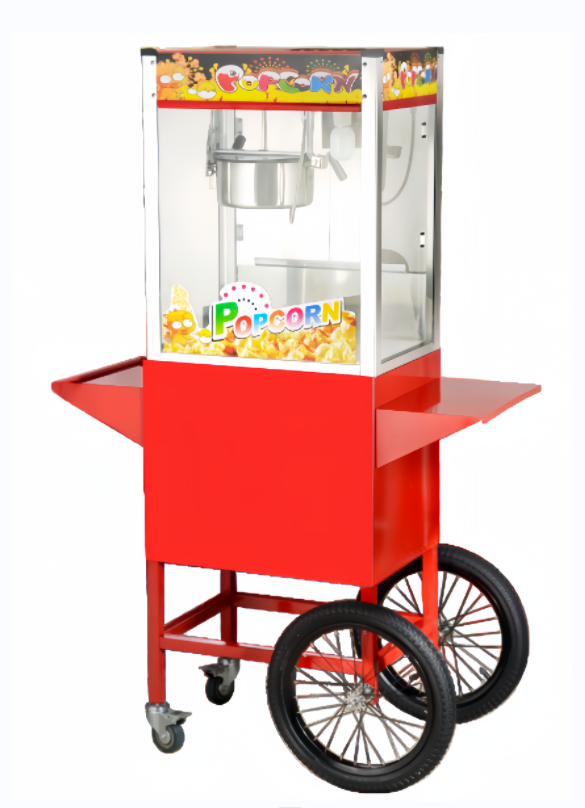 Commercial Industriel Caramel Popcorn Making Machine Automatic Electric Popcorn Machine With Wheels For Kitchen