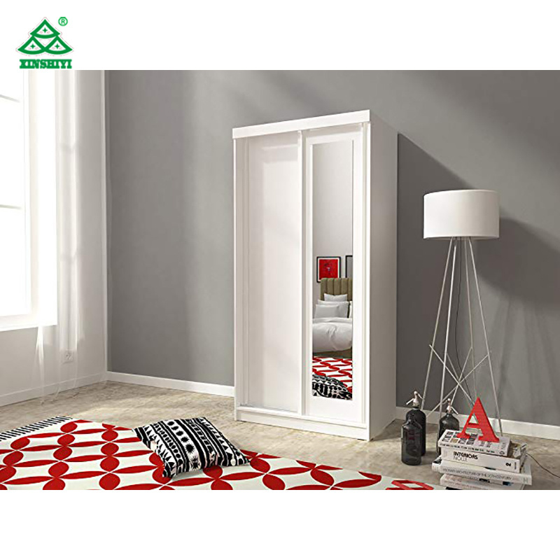 Factory Custom 2 door Kids Sliding Doors Mirror Wardrobe  Armoire Price Design for Bedroom