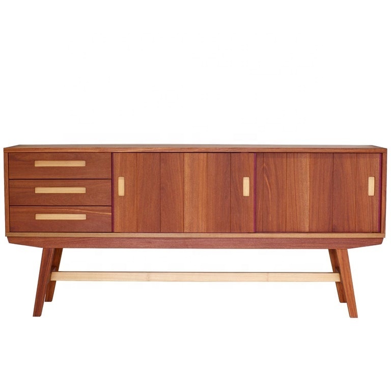 Handcrafted Credenza Buffet Cabinet  in Brazilian Hardwood Living Room Showcase Design Cabinet