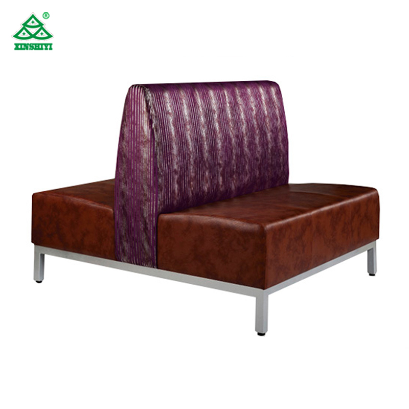 High quality PU leather double sided sofa booth for sale used cafe furniture coffee cafe furniture