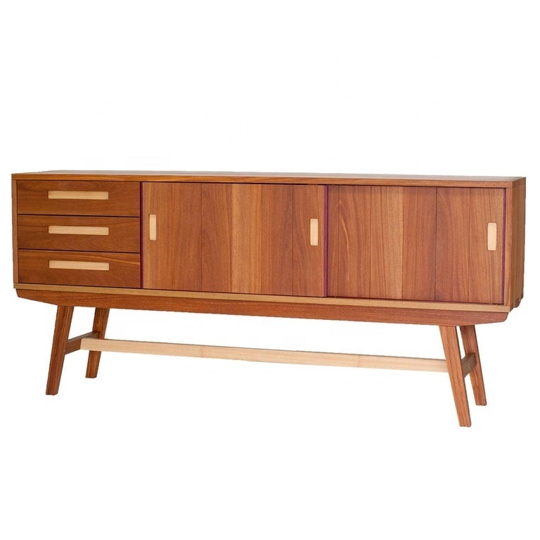 Handcrafted Credenza Buffet Cabinet  in Brazilian Hardwood Living Room Showcase Design Cabinet