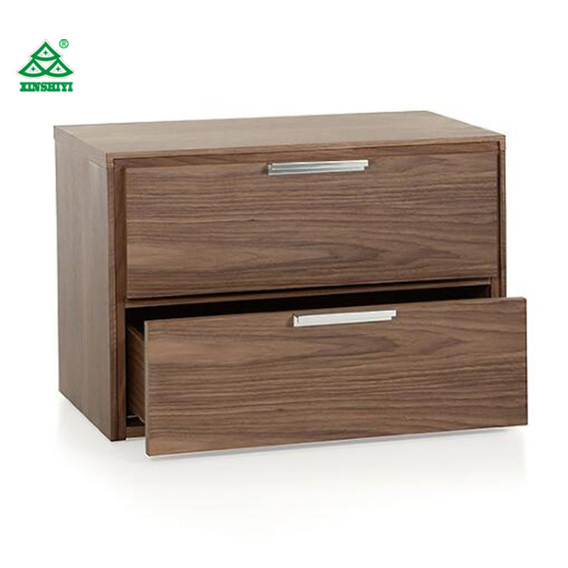 Luxury Hotel Wooden Bedroom Furniture nightstand with drawers design