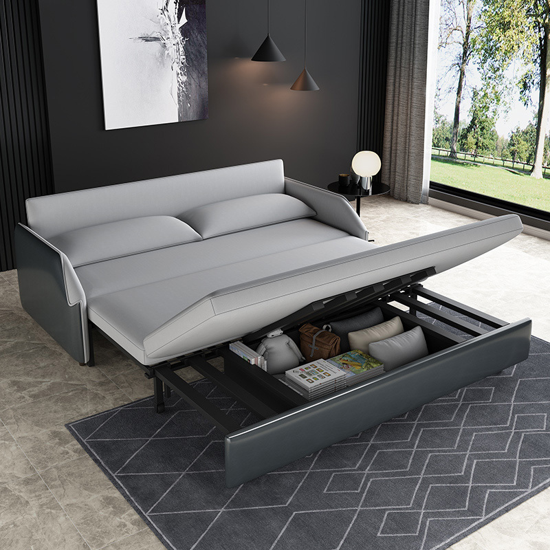 Multifunctional, Foldable, Dual-Purpose, Retractable Single Seat and Sleeper Sofa cum Bed