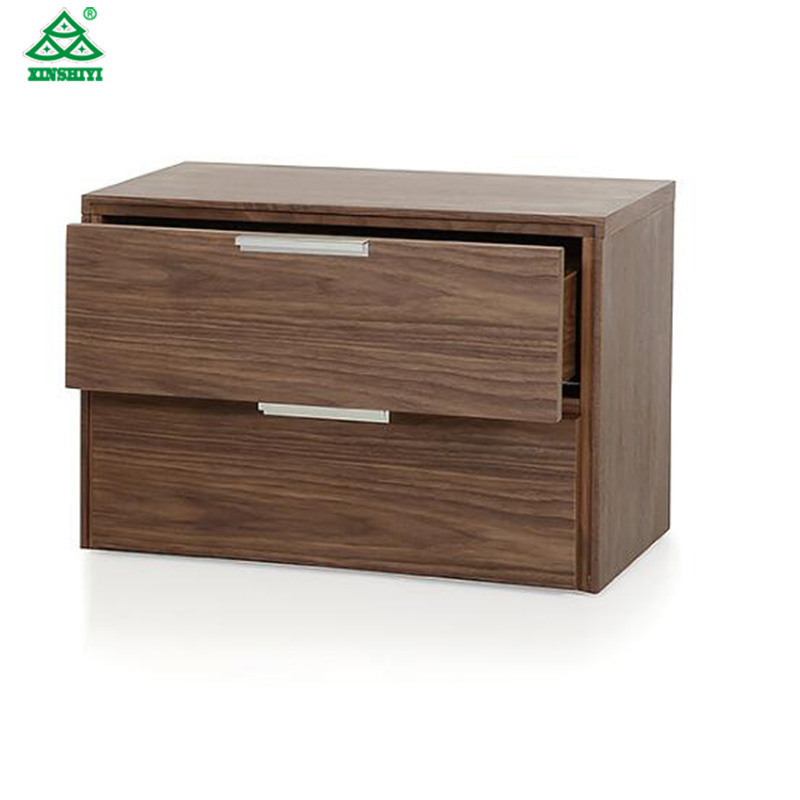 Luxury Hotel Wooden Bedroom Furniture nightstand with drawers design