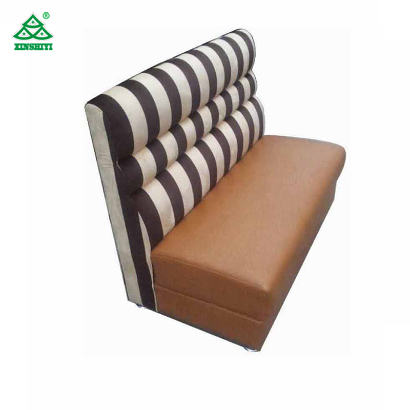 High quality PU leather double sided sofa booth for sale used cafe furniture coffee cafe furniture