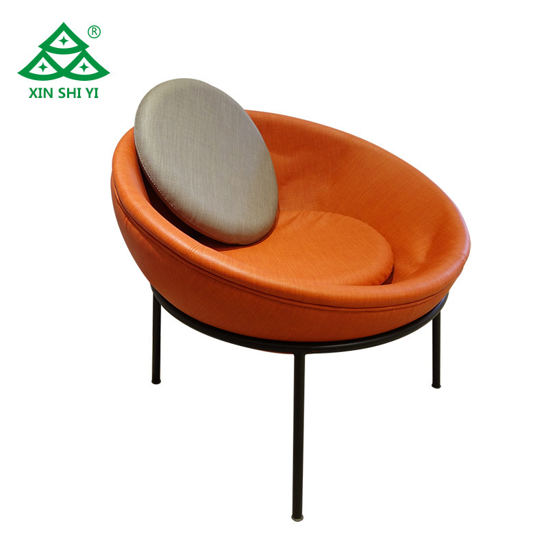 Outdoor Chairs Set Upholstered Modern Chair Armless Faux Leather Accent Chairs with Backrest Metal Legs