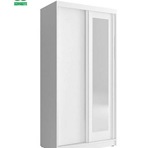 Factory Custom 2 door Kids Sliding Doors Mirror Wardrobe  Armoire Price Design for Bedroom