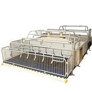 2024 Hot Sale Swine Farm Pig Cage Equipment Breeding Stalls Of Galvanized Sow Farrowing Crate