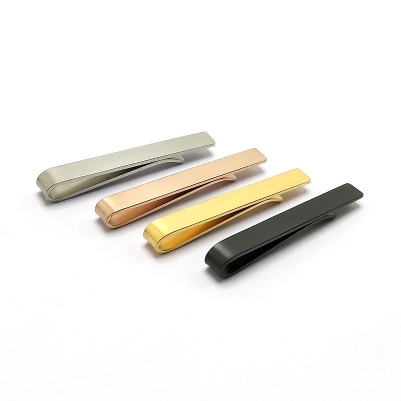 Stainless steel collar tie clip manufacturing factory customized men's collar tie clip in stock