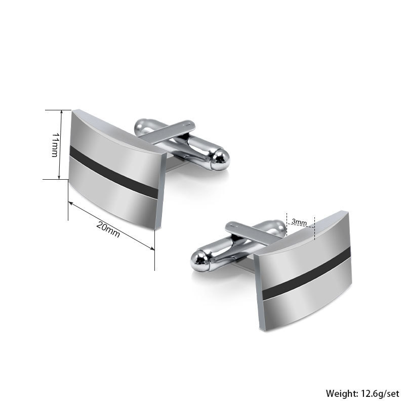 French Style Cufflinks Plain Stainless Steel Cufflinks and Tie Pins Cufflinks Personalised