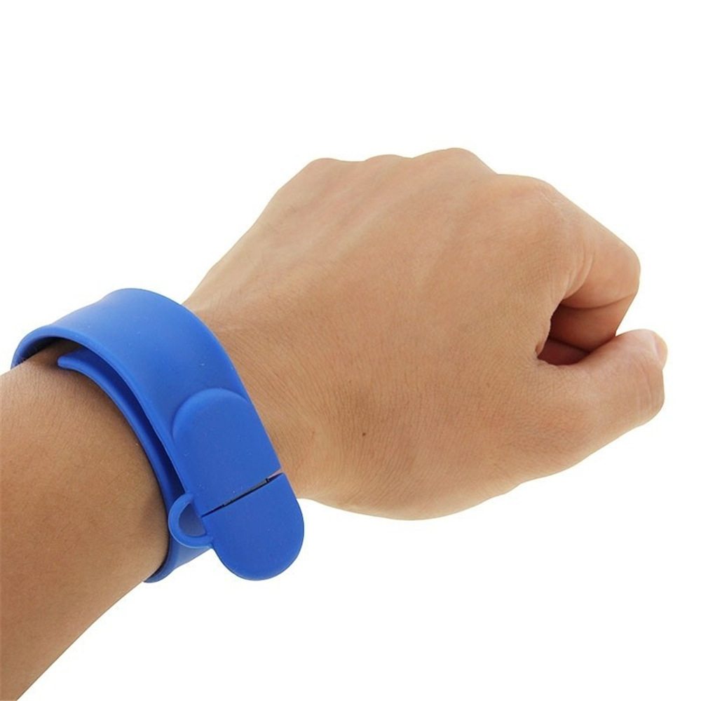 Colorful Silicone WristBand USB Flash Drive 4gb 8gb 16gb 32gb Slap USB Bracelet with Custom Logo