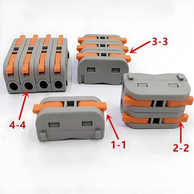 Quick connector instead of electric tape quick terminal wire hard and flexible wire connector 0.08-4 square terminal blocks