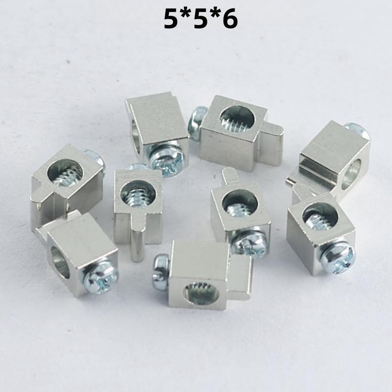 PCB square copper terminal flat patch terminal LED aluminum substrate terminal SMD patch flat bottom square