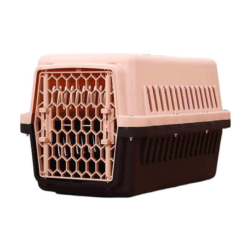 Portable Travel Pet Cages Travel Crates Plastic Airline Shipping Approved Dog Transport Box