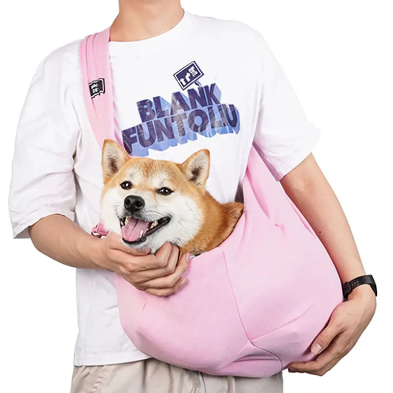 Fashion Pet Training Shoulder Bag Dog Worn Cross-body To Expose Pet Travel Shoulder Bag