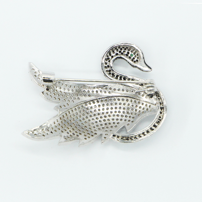 Black Swan Brooch For Women Zircon Elegant Luxury Pin New Arrival