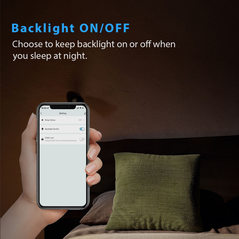 Back Lights Switch  ON/OFF Function Control from APP Four Gang and Two Fan Dimming Switch/Tempered glass smart wall switches