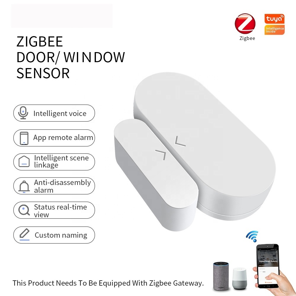 Smart WiFi zigbee Door Sensor Magnetic Detector Door Open / Closed Detectors APP Support By Google home/windors and door sensor