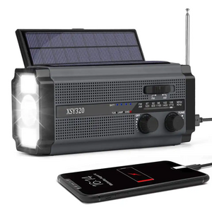 XSY-320 Solar Hand Crank Powered Am Fm Noaa Flashlight Emergency Amfm Radio Power Bank