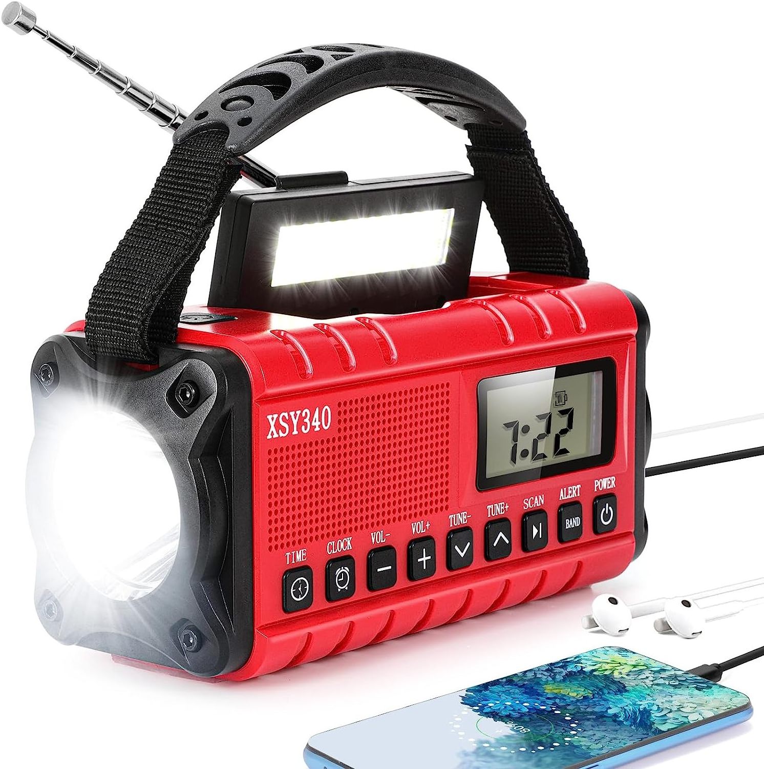 Factory Good Quality Portable Dab+ Radio Dab Radio Flashlight Emergency Dynamo Dab Radio