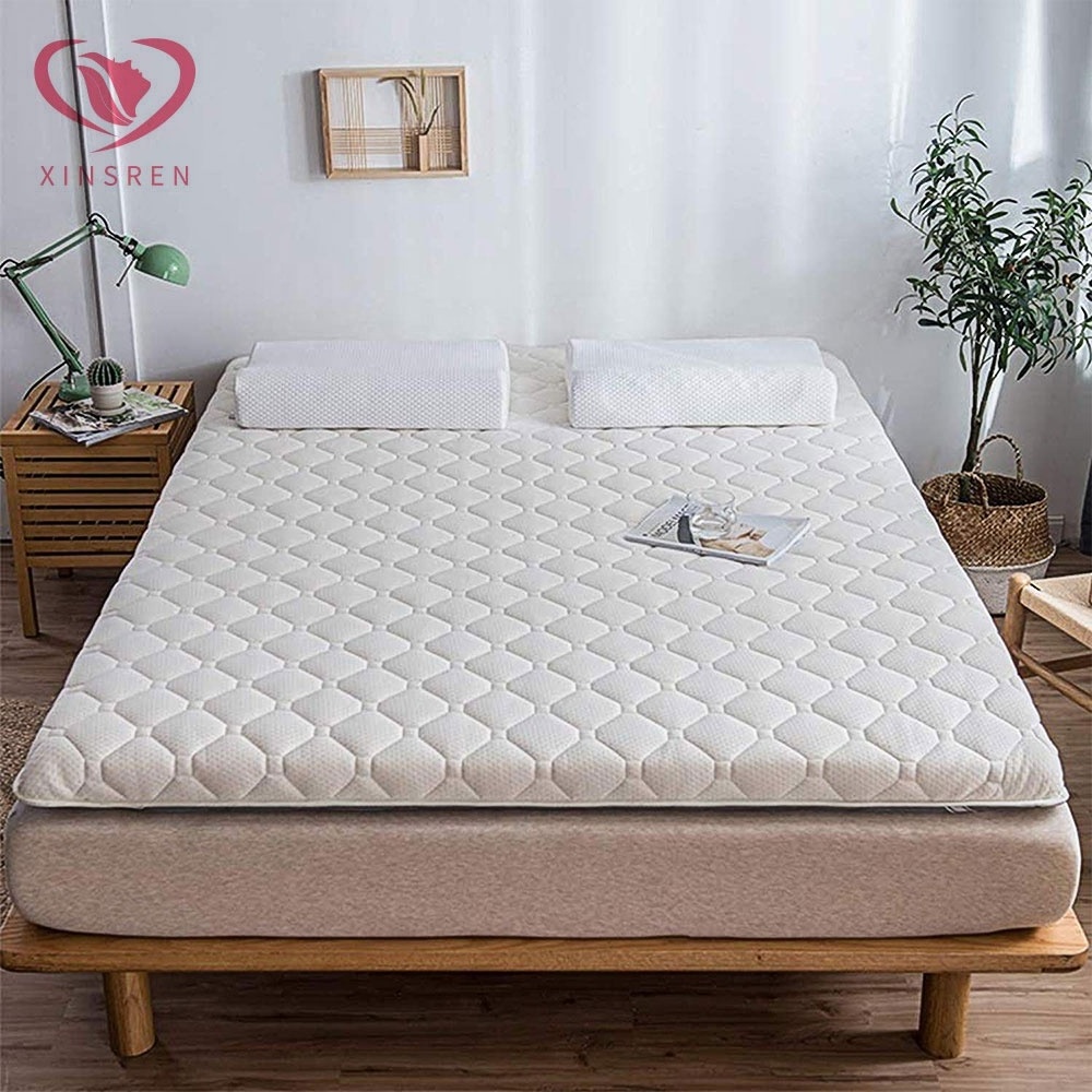 hotel custom cheap spring super single 45d memory foam down thin bed single mattress topper manufacturer