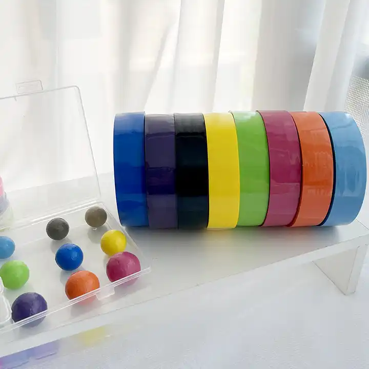 Decompression Sticky Rolling Ball Silicone Adhesive Tape Candy Color Toys Tape For Gift