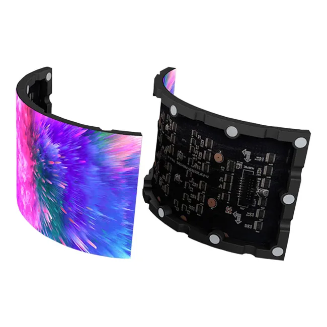 Waterproof  Ultra Thin 256*128mm Flexible TV Wall Mount Screen P4 LED Panel Flex LED Display