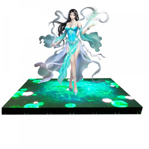 Interactive Video Stage Outdoor P4.81 Dance Floor Stand LED Wall Panels Screen Display Full Color Tile Wall For Dancing Gaming