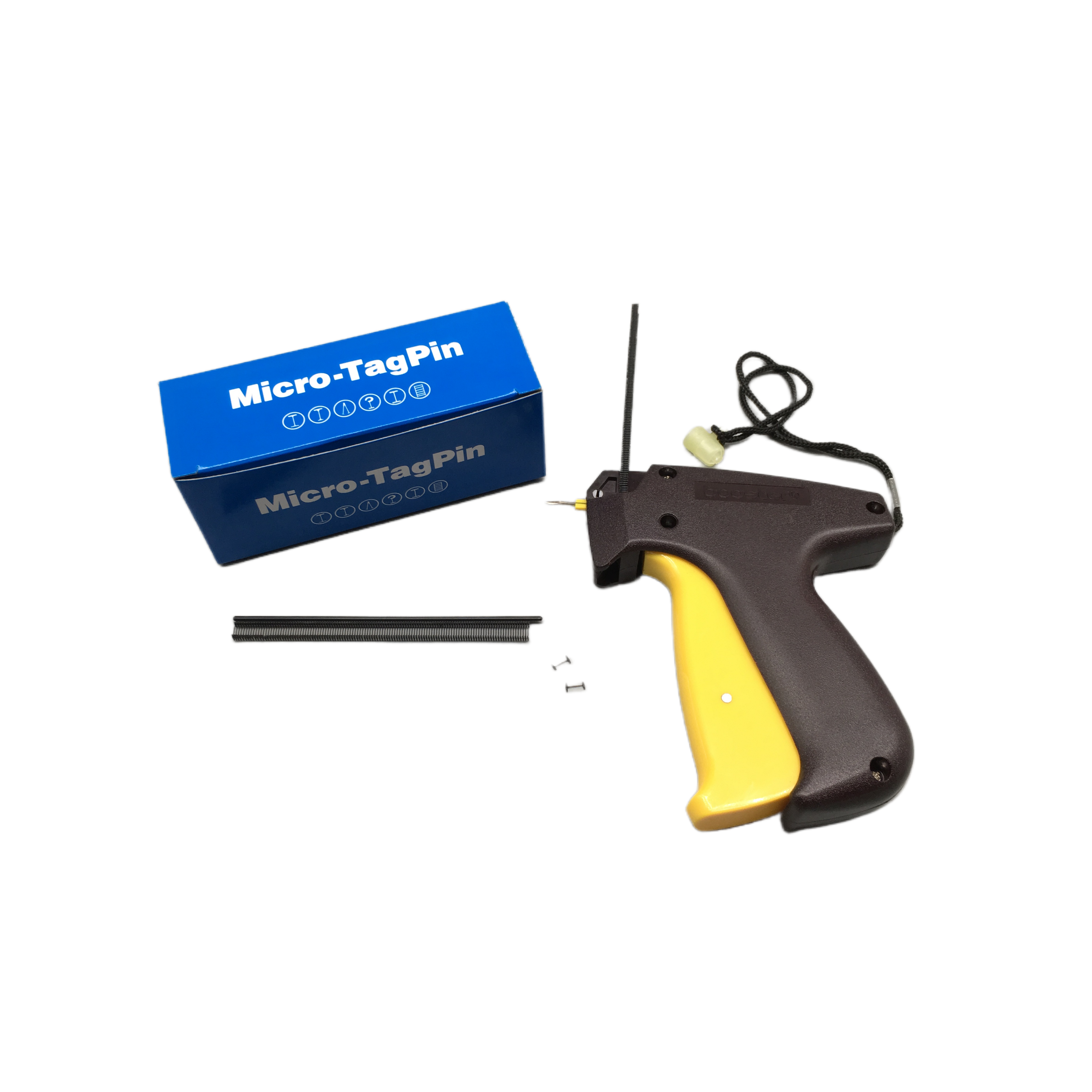 Booster OEM micro stitch gun manufacturers price custom ABS clothing safty hang logo tag pins gun hang labels