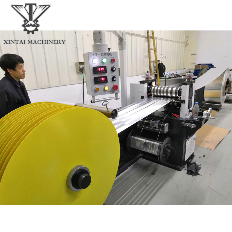 High precision slitter rewinder machine galvanized steel coil uncoiler and recoiler slitting machine for min.8mm in China