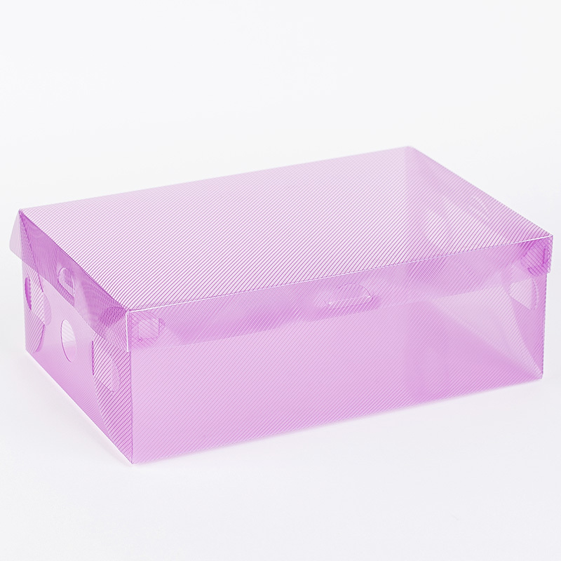 Cheap price pp clear shoes box plastic folding packaging transparent box storage PP shoe box