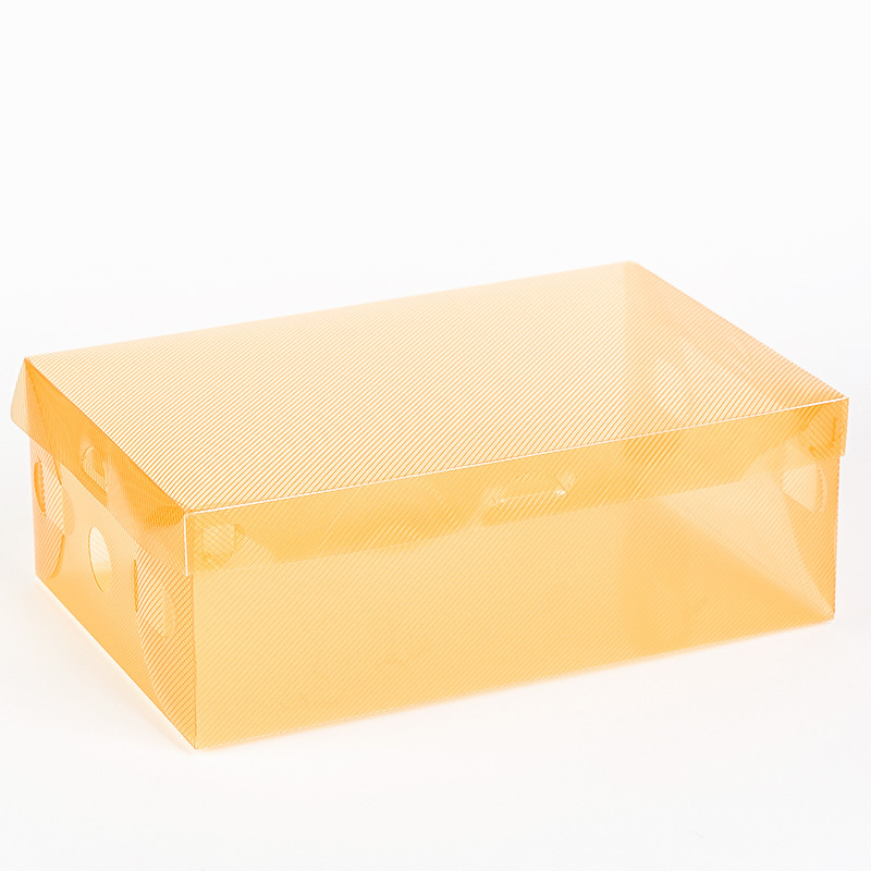 Cheap price pp clear shoes box plastic folding packaging transparent box storage PP shoe box