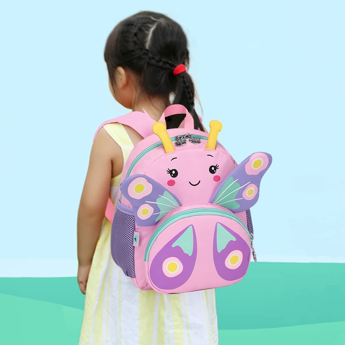 Lightweight Backpack for Girls Kids Backpack Cute 3D Rabbit School Bag for Baby Girl Boy