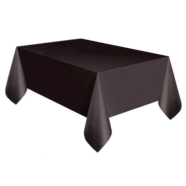 Factory stock selling disposable PE plastic dining table cover/tablecloth table cloth