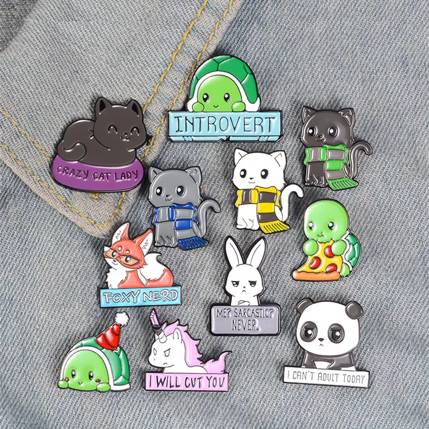 Enamel Pin Lapel Pin Charm Glitter Customized Badges Buddy Movie Halloween Enamel Custom Metal Button Id Holder Badge Enamel Pin