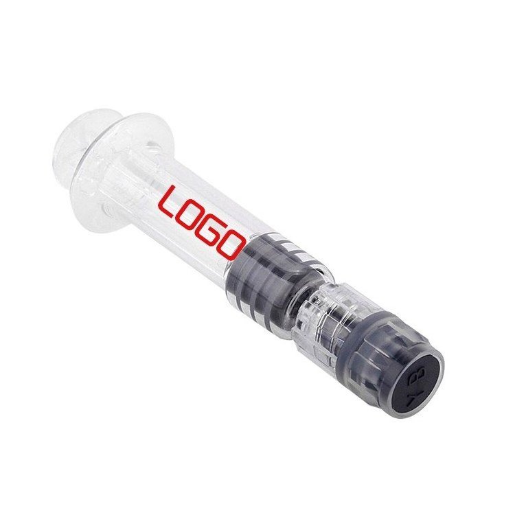 1ml glass syringe luer lock packaging wholesale borosilicate glass syringe custom plunger oil glass syringe with metal plunger