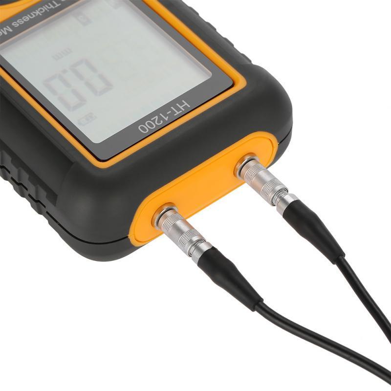 Digital LCD HT-1200 Ultrasonic Thickness Meter Tester Gauge Measuring Tools 1.2~225mm Range 152*75*32mm OEM/ Hti CN;GUA 0.1mm