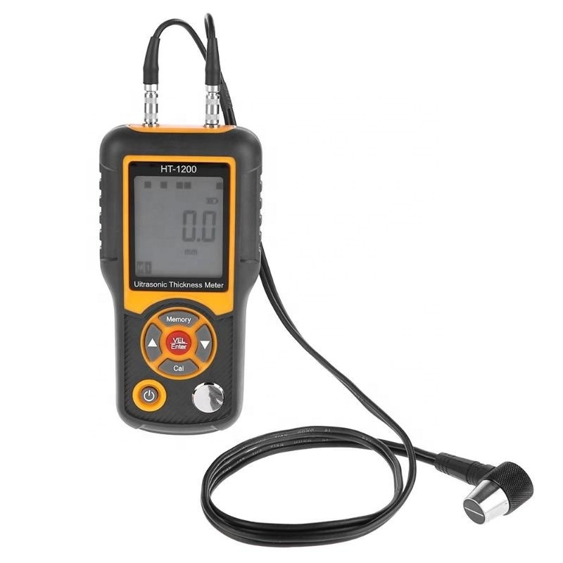 HTI Ultrasonic Thickness Meter Coating Thickness Gauge HT-1200 -10 to 50C 152*75*32mm 1000-9999m/s +-(1%h+0.1)mm