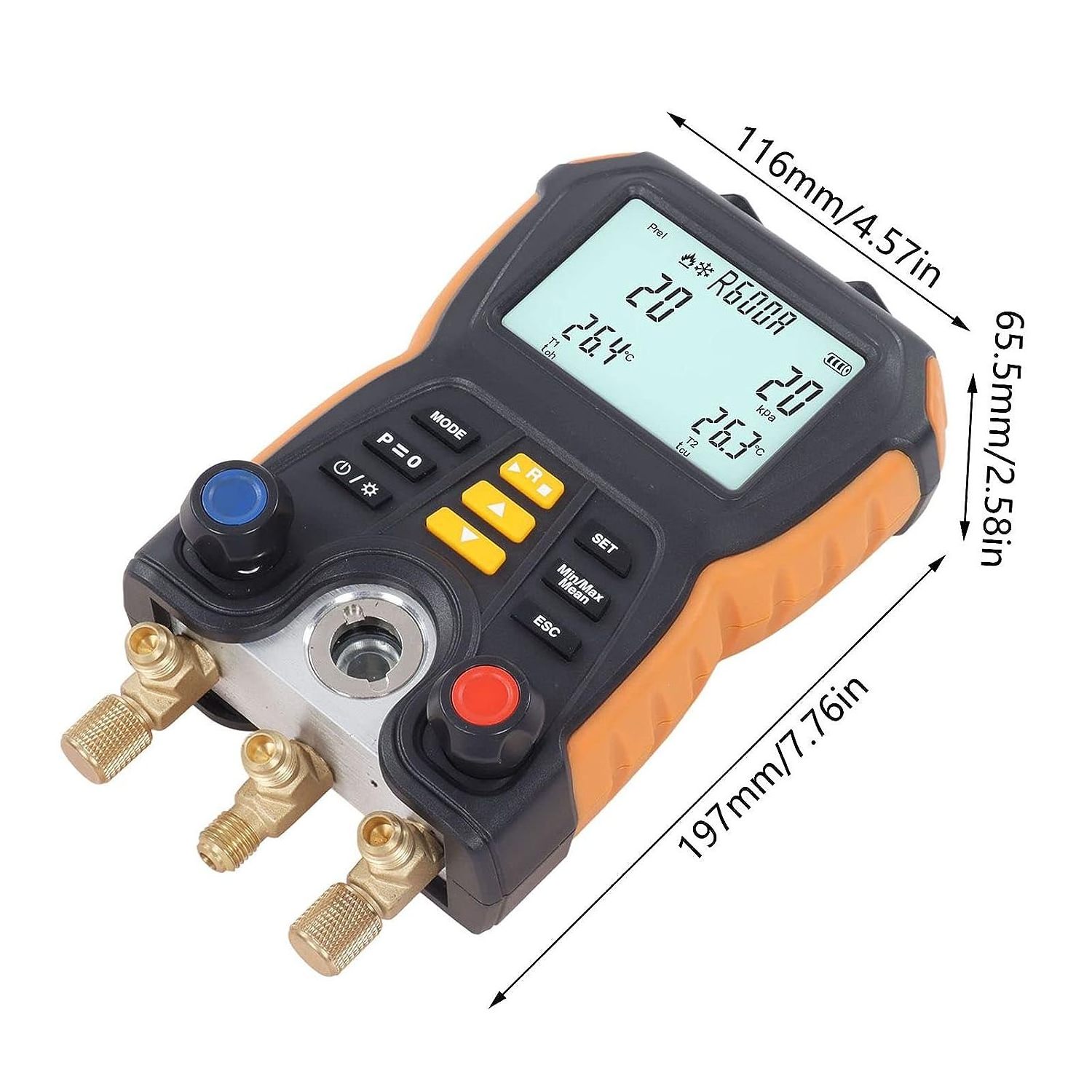 Hvac Tools R32 R410 Set Digital Manifold Gauge refrigeration Manometer Testo 557s Herramientas De Refrigeracione