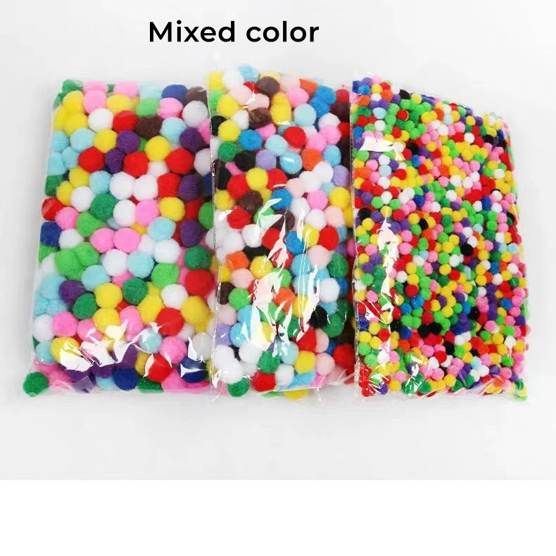 Fluffy Soft Pom 2.5cm Pompoms DIY Handmade Sewing Craft Kids Craft Pom Pom Balls