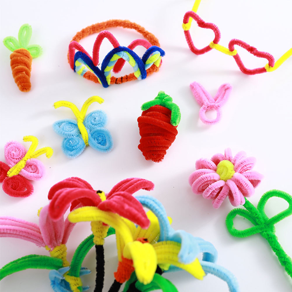 Creativity Street Chenille Stems/Pipe Cleaners Stick Art Supplies Preschool Craft Kits Pipe Cleaner Set for valentines day gift